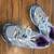 Youth size 3 1/2 silver with purple trim girls tennis shoes 3 thumbnail