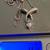 Vintage Sterling Silver Lab Created Diamond Pendant Necklace 2 thumbnail