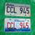 Collectible Retired WALL Art License Plates 2 Matched Plate Set 1 thumbnail