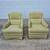 PROJECT: Midcentury Green Wingback Arm Chairs Lounge Chairs - A Pair 3 thumbnail