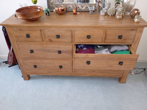 Matching All-Wood Chest of Draws and Headboard w/Full Sized Bed - $2,100 (Madison)63471317951107121
