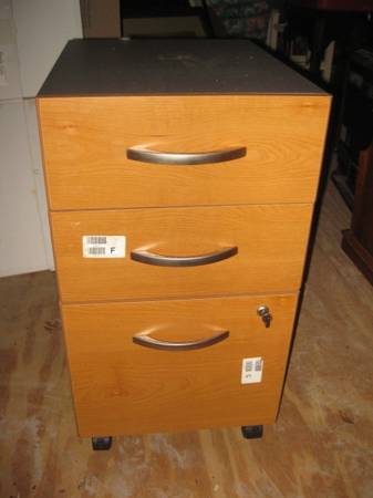 Cherry Quality Locking File Cabinet 3 Drawer NEW Heavy Retail $307.29 1
