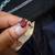 White gold plated, Ruby ring 8 thumbnail
