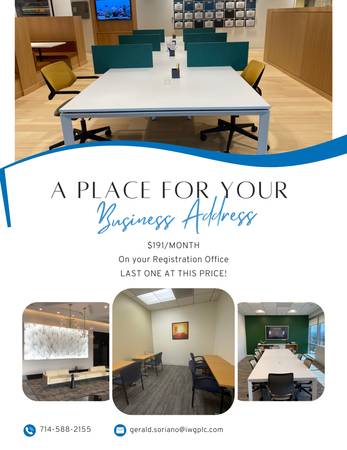 Business Registration Office - Mailing Address for Your Start up! 1