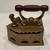 Antique Charcoal Iron Rooster Latch Brass 2 thumbnail