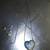 Blue And White Crystal Heart Reversible Pendant  Necklace 1 thumbnail