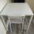 White Dining Table with Chair and Cushion 2 thumbnail