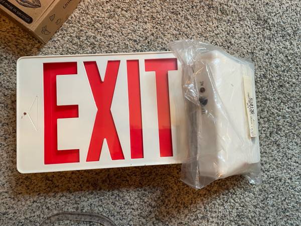 New! LED Hard Wired EXIT Sign 1