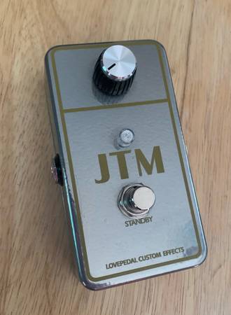 Lovepedal JTM overdrive pedal- limited edition chrome 1