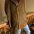 MENS JOHN VARVATOS BROWN CASHMERE and WOOL COAT Size LARGE 6 thumbnail