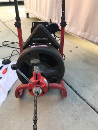 Electric Drain Cleaner Snake auger  75Ft 1/2" 1