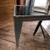 Vintage industrial metal side accent coffee table smoked glass top 2 thumbnail