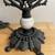 Antique Cast Iron Agate Glass Two Arm Candelabra Lamp with Clip Shades 2 thumbnail