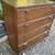 Vintage mid century modern burled walnut four drawer dresser 3 thumbnail