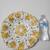 Vintage Meissen Gold Leaves and Hand Painted Flowers 11 " Bowl / charg 7 thumbnail