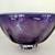 Beautiful Art Glass Hand Blown Purple footed bowl signed 9” x 4” 2 thumbnail