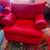 Statement Red Lounge Chairs – Set of 2 – Excellent Condition 3 thumbnail