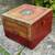 Vintage Wooden Oriental Tea Chest w/Painted Decoration 9 thumbnail
