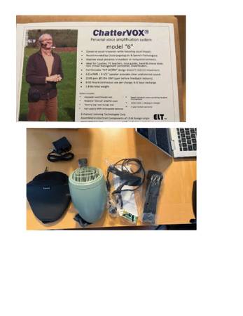 Chatter Vox voice amplifier, as new in box 1