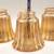 Marigold Vintage Carnival Glass 4 Lamp Shades Ribbed Art Deco 7 thumbnail