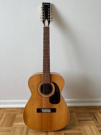 1972 Harmony USA-made 12-string acoustic guitar 1