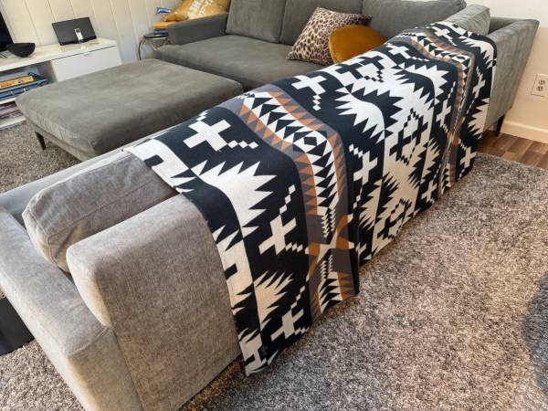 Pendleton: Throw Blanket  // Pottery Barn: Velvet Down Pillow $45 1