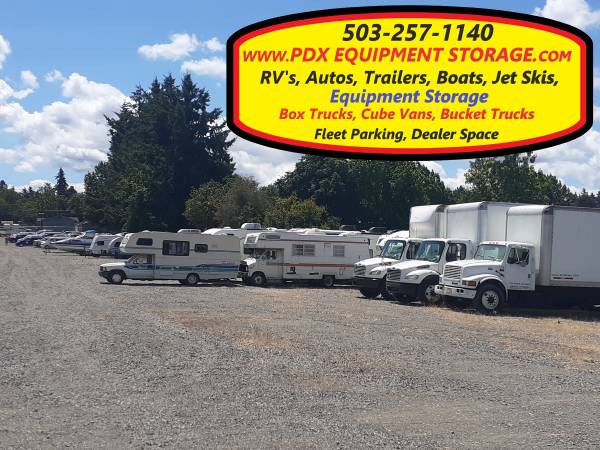 $85 $30 Fall Savings Ask How ** SECURE RV  , AUTO , EQUIPMENT STORAGE ** (5327 NE Columbia Blvd.)63777026336259120