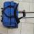 FOLDING BLUE CANVAS TRAVEL BAG WITH WHEELS 1 thumbnail