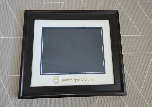 UVIC degree frame 1