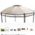 New replacement canopy for Outsunny Dome Gazebo rip lock 350 4 thumbnail