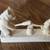 Russian Carved Wooden Folk Art Toy Bear/Rabbit w/Pushbutton Action 5 thumbnail