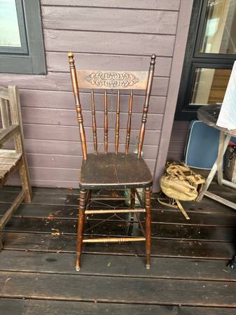 Free-Antique counter height stool/chair 1
