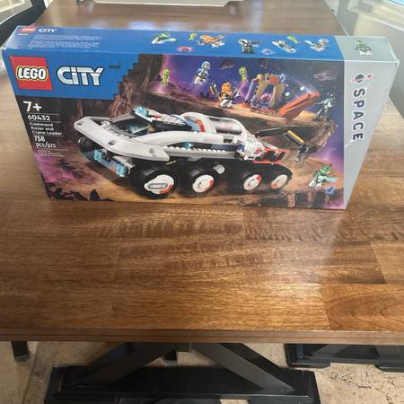 Retired Selaed Lego 60432 City Space Command Rover and Crane