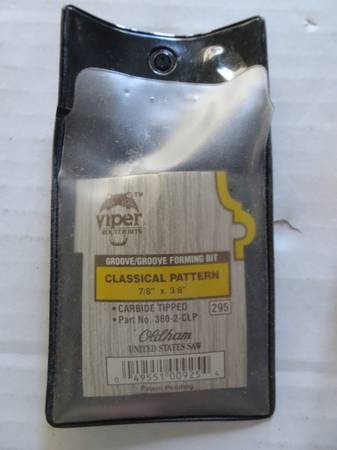 Router Bit - Oldham Viper - Groove/Groove Forming Bit # 380-2-CLP - $25 (Ashippun)63470634209665121