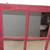 Rustic painted red frame windowpane window wall hanging mirror 28"x25" 7 thumbnail