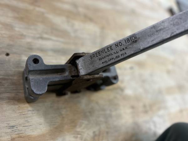 Greenlee 1810 offset bender 1/2” emt 1