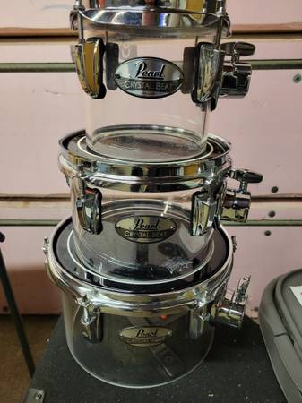 Pearl Crystal Beat toms 6, 8, 10" 1