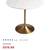 $1,000-$1,200+ world market marble brass tulip dining table & chairs 6 thumbnail
