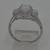 14kt white gold ring 3.4 grams with 3 opals 40 diamonds 0.25 carats si 3 thumbnail