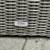Faux wicker patio lounge chair day bed with blue cushion 6 thumbnail