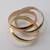 Cartier Trinity Rolling Ring 18k Yellow Rose & White Gold Size 8  #56 13 thumbnail