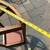 Vintage Mission / arts & crafts style brass & oak umbrella stand A267 13 thumbnail
