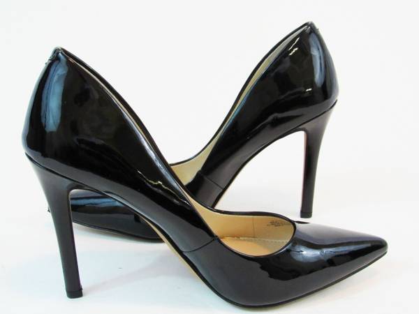 8.5 Jessica Simpson Black Elegant Leather Cassani Pointed Toe Pumps 1