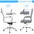 New Heavy Duty Office Chair Mid Back PU Leather Executive Conference Chair Adjus 6 thumbnail