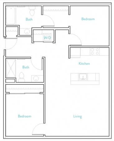 $2,079 / 2br - 992ft2 - Chimeneas, Garaje de estacionamiento con acceso controlado, Salón con vista a la azotea (Hollywood, NE Portland, Grant Park, Kern)63820795921027123