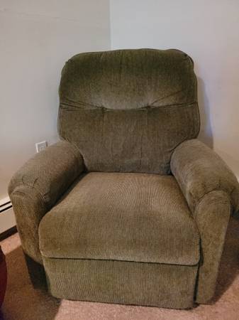 Chenille recliner chair 1