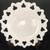 Milk Glass Plate with Lace Edging 9.5" 1 thumbnail
