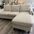 Emery Chiffon L-Shape Sectional Sofa/Couch from Living Spaces| Reversi 1 thumbnail