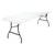 COSCO 8 ft. Fold-in-Half Banquet Table w/Handle, White 1 thumbnail