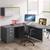 L Shape Desk (Bullet Top) with Lockable Drawers Set 2 thumbnail
